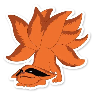 😊 emoji Kurama by @Saittama11 Telegram sticker 6 of 10