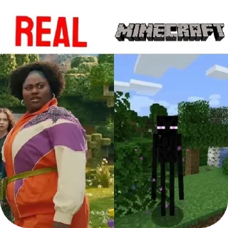 ⬛ emoji Minecraft Real Life ➩ @Earth928B Telegram sticker 9 of 20