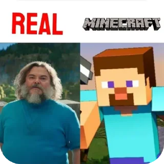 😎 emoji Minecraft Real Life ➩ @Earth928B Telegram sticker 12 of 20