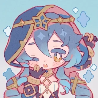 💙 emoji Layla Genshin Impact (⁠*⁠´⁠ω⁠｀⁠*⁠) Telegram sticker 16 of 76