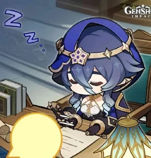 💙 emoji Layla Genshin Impact (⁠*⁠´⁠ω⁠｀⁠*⁠) Telegram sticker 14 of 76
