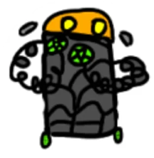Sticker from Orange car