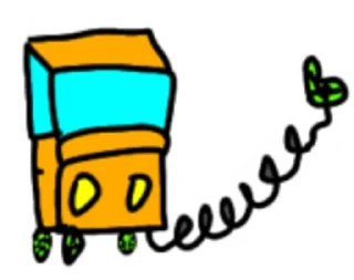 Sticker from Orange car