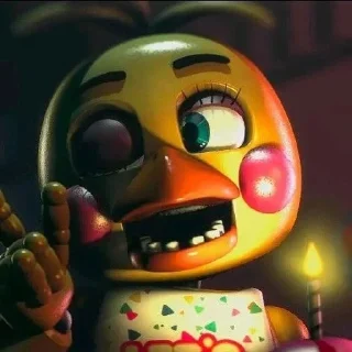 🌟 emoji БОЛЬШЕ ⇨ @CLOOBHUB ТОЙ ЧИКА ФНАФ TOY CHICA FNAF Telegram sticker 22 of 40