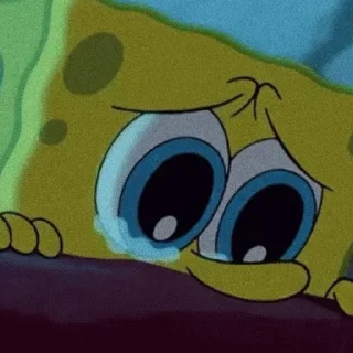 😢 emoji SpongeeeeBooob Telegram sticker 20 of 82
