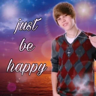 Sticker from Justin Bieber