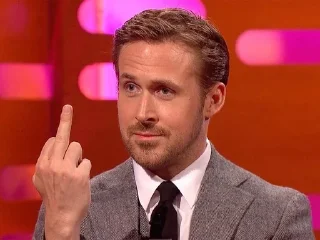 🖕 emoji RYAN MFING GOSLING Telegram sticker 2 of 19