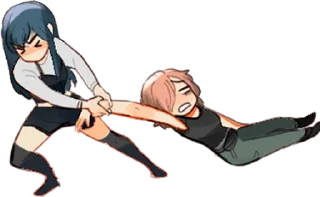 ☹️ emoji Лучшие подруги @nyasticks Telegram sticker 16 of 26
