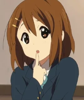 🌟 emoji Yui Hirasawa Telegram sticker 9 of 120