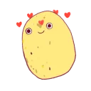 😍 emoji Sweet potatos Telegram sticker 5 of 59