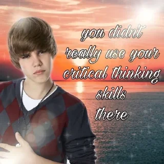Sticker from Justin Bieber