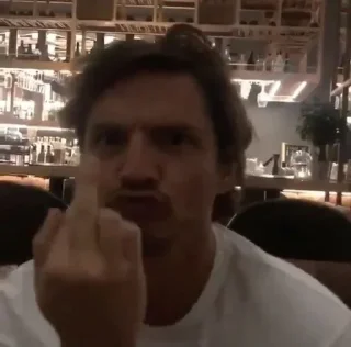🖕 emoji Pedro Paskakal Telegram sticker 17 of 25