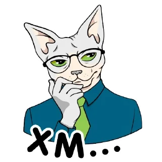 🧐 emoji Кот RезидентЪ Telegram sticker 9 of 12