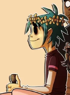 🌼 emoji 2-D (Gorillaz) Telegram sticker 17 of 120