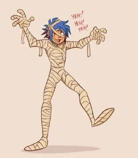 👻 emoji 2-D (Gorillaz) Telegram sticker 14 of 120