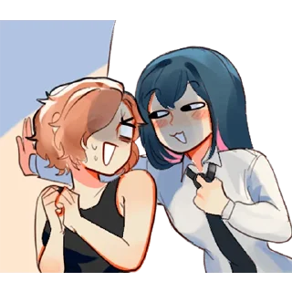 😍 emoji Лучшие подруги @nyasticks Telegram sticker 19 of 26