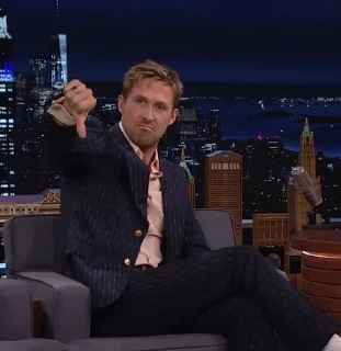 👎 emoji RYAN MFING GOSLING Telegram sticker 1 of 19