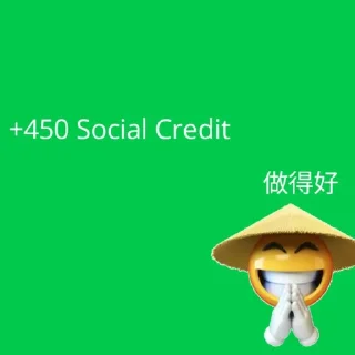 Sticker from social credit
