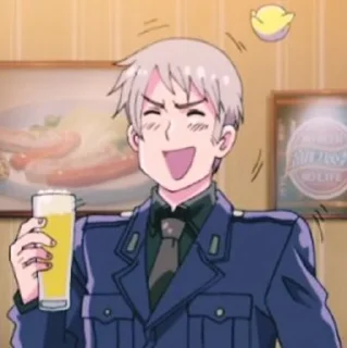 🐤 emoji [ Hetalia | Prussia ] @aphstickers Telegram sticker 11 of 68