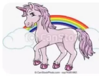 😉 emoji Единорог-лошадь Telegram sticker 5 of 7