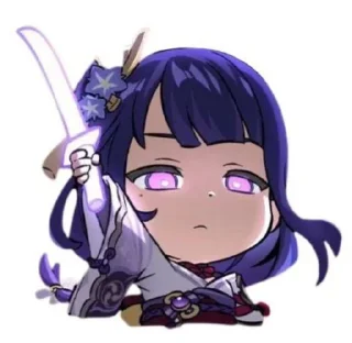 🗡 emoji райден @stickerskva Telegram sticker 5 of 65