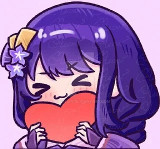 ♥️ emoji райден @stickerskva Telegram sticker 22 of 65