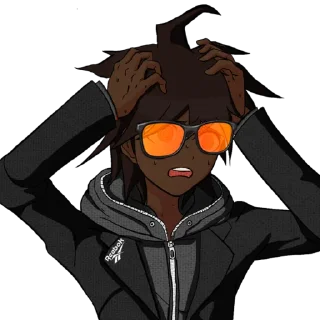 😫 emoji черный рейв Telegram sticker 16 of 20