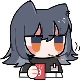 😒 emoji Lappland & Texas • @tsuuii • @kamisamanojinja Telegram sticker 18 of 88