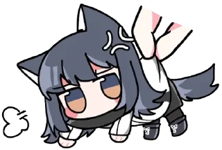 💢 emoji Lappland & Texas • @tsuuii • @kamisamanojinja Telegram sticker 8 of 88
