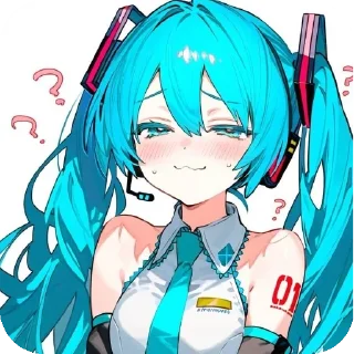 👄 emoji Miku Telegram sticker 16 of 30