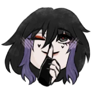 🤫 emoji ×rose× Telegram sticker 5 of 7