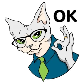 👌 emoji Кот RезидентЪ Telegram sticker 3 of 12