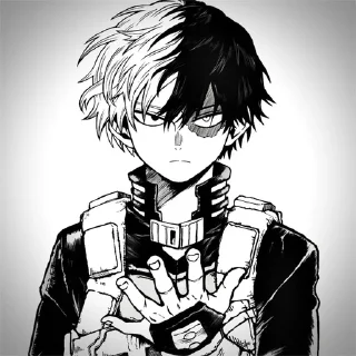 ☯️ emoji | [Todoroki Shouto] | Telegram sticker 14 of 20