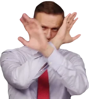 🙅‍♂️ emoji Навальный Telegram sticker 20 of 37