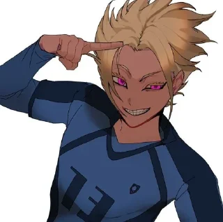 🖕 emoji 士道流星: @BlueLocksticker Telegram sticker 16 of 35