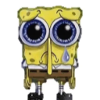🌟 emoji spongebob crying animated Telegram sticker 7 of 9