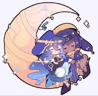 🫠 emoji Layla Genshin Telegram sticker 6 of 24
