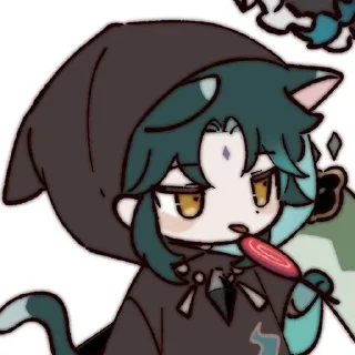 🍵 emoji Сяо-котик Telegram sticker 3 of 43