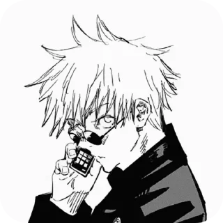 🤨 emoji Gojo Satoru @stickmiw Telegram sticker 15 of 30
