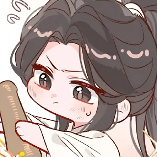 Sticker from Erha. Shuyi (书亦烧仙草) || @hlebb_bb