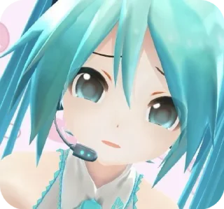 🥬 emoji ⊹.˙:Hatsune Miku Telegram sticker 10 of 40