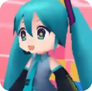 🥬 emoji ⊹.˙:Hatsune Miku Telegram sticker 17 of 40