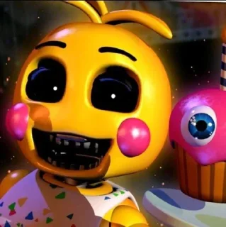 🌟 emoji БОЛЬШЕ ⇨ @CLOOBHUB ТОЙ ЧИКА ФНАФ TOY CHICA FNAF Telegram sticker 15 of 40