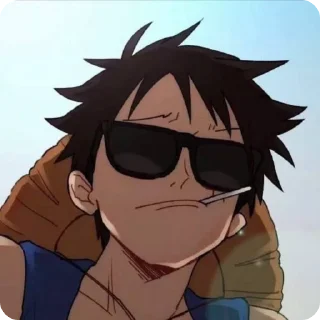 😎 emoji ВАН ПИС Telegram sticker 16 of 50