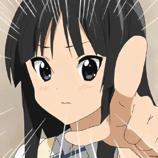 🫵 emoji мио акияма ♡ Telegram sticker 17 of 20