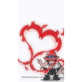 ❤️‍🔥 emoji Ван пис Telegram sticker 10 of 17