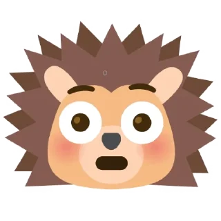 😳 emoji Hedgehog emoji Telegram sticker 9 of 60