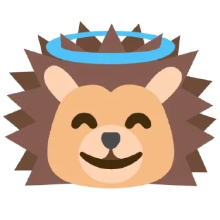😇 emoji Hedgehog emoji Telegram sticker 24 of 60