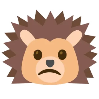 ☹️ emoji Hedgehog emoji Telegram sticker 23 of 60