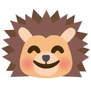 😊 emoji Hedgehog emoji Telegram sticker 6 of 60